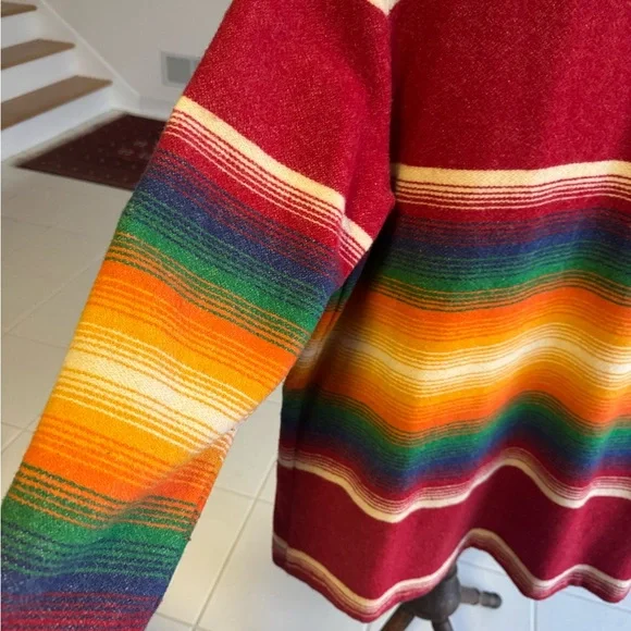 Woolrich wool x-large vintage blanket western 
southwest Aztec striped jacket - Picture 7 of 13